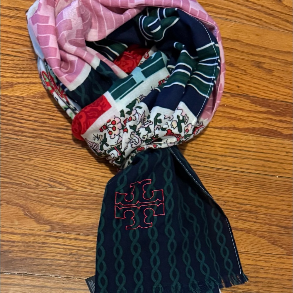 Tory Burch Multicolor Patterned Scarf
